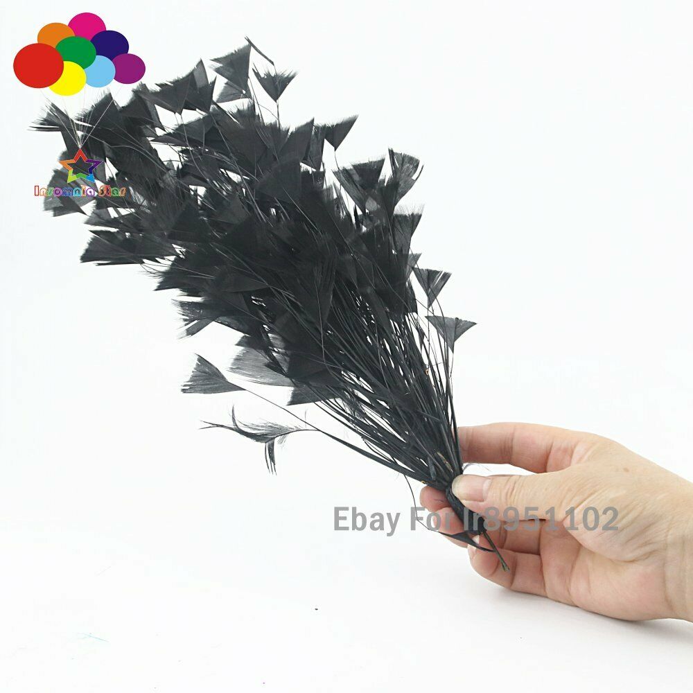 Black 1 Pcs 30 CM Turkey Feathers for DIY Jewelry Wedding Party Craft Decoration