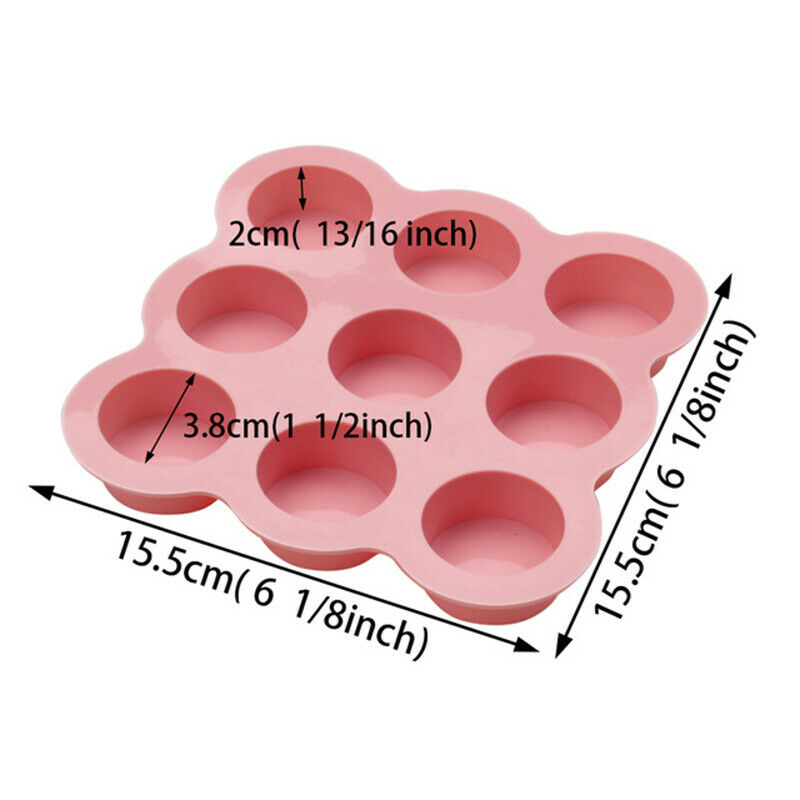 9 Cavities Cylindrical Mold Handmade Soap Silicone Mold DIY Cake Chocolat.l8