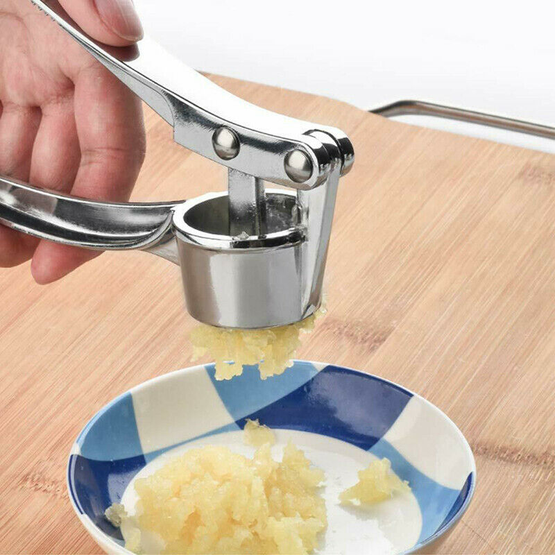 Garlic Press Crusher Mincer Chopper Peeler Squeeze Cutter Stainless Steel.l8