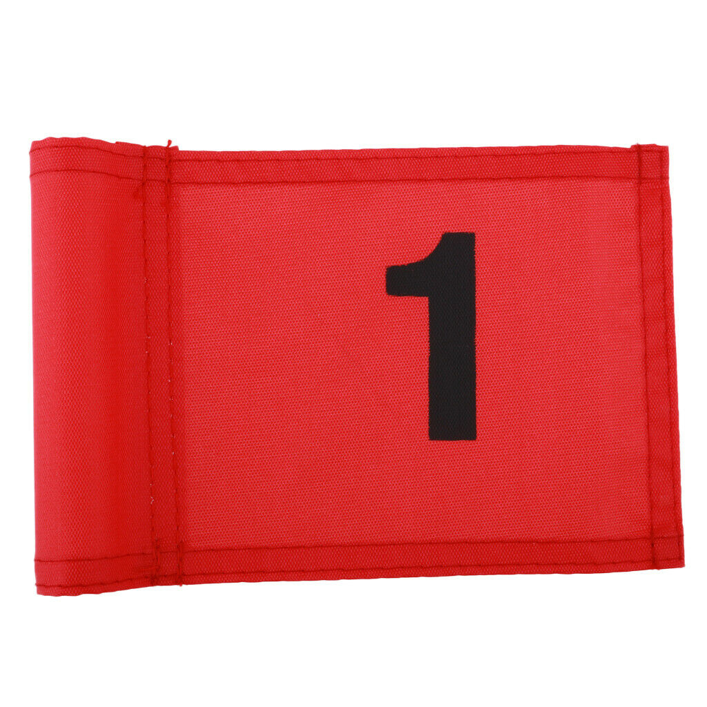 Pack 6 Backyard/Garden Golf Putting Green Flag Target Marker with Number 1 & 18