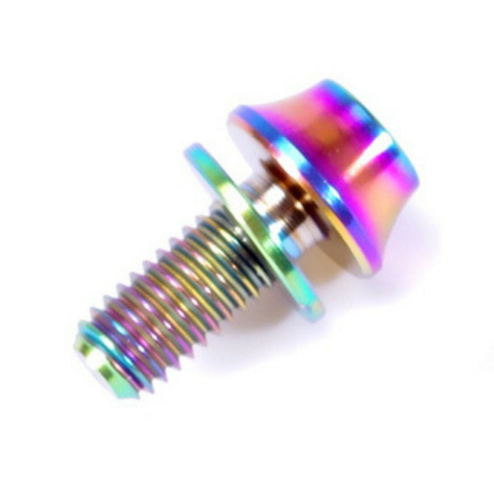 Bike Water Bottle Cage Bolts M5 Alloy Hex Socket Tapping Screws Colorful