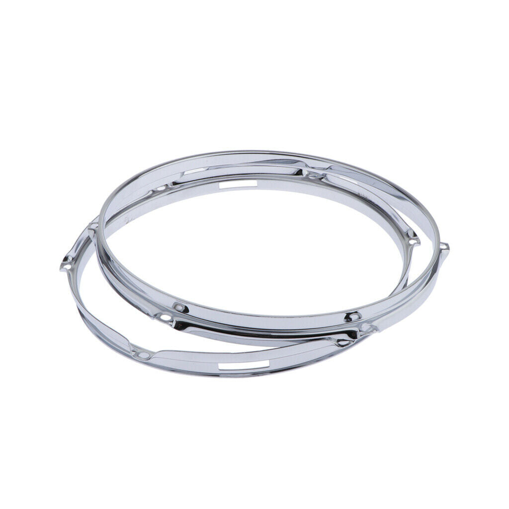 12 "Die Cast 6 Wheel Snare Tom Tom Drum Hoops Rims Pair Set