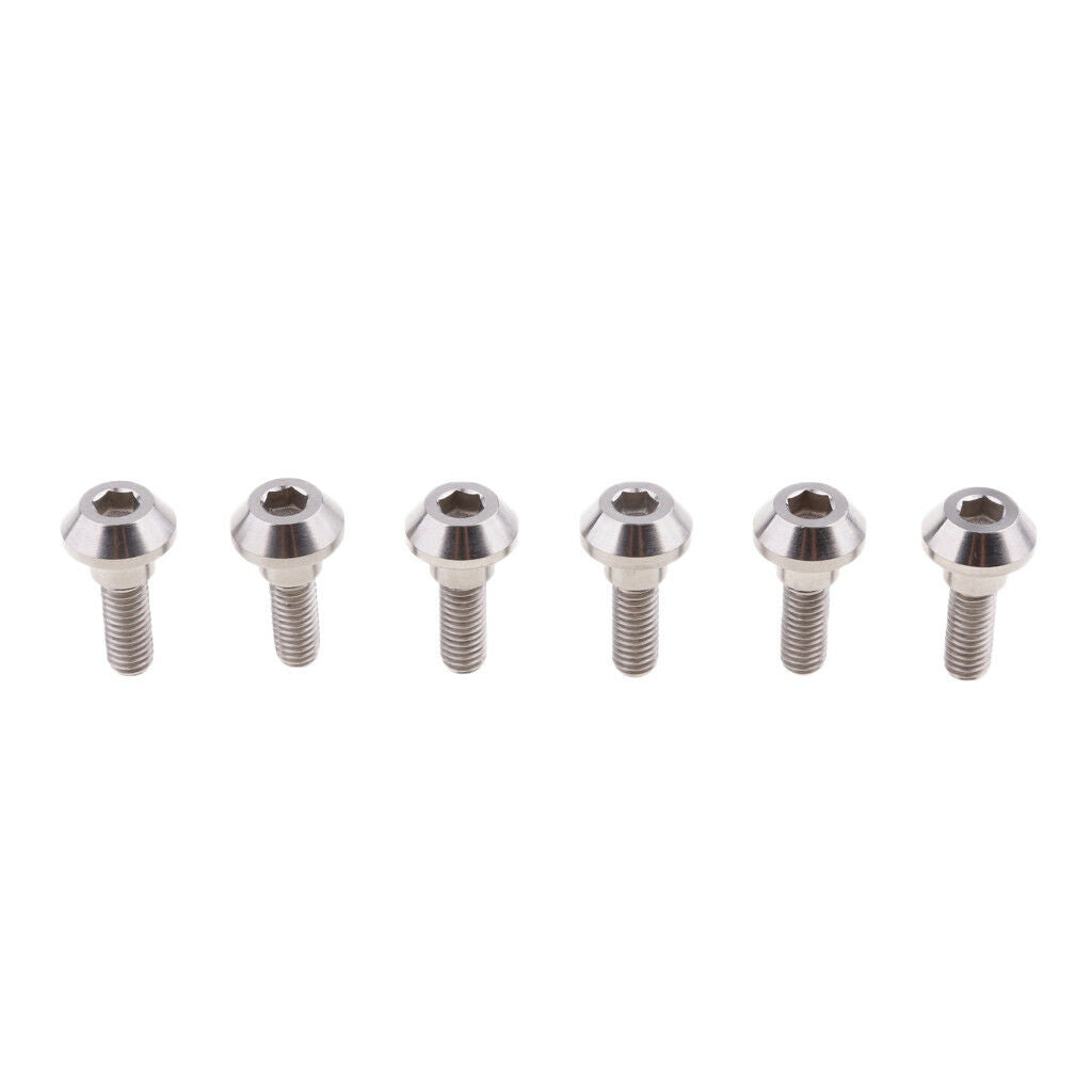 6x Titanium Bolt Front Brake Disc Rotor for Suzuki GSXR Yamaha YZF R6 R1 FJR