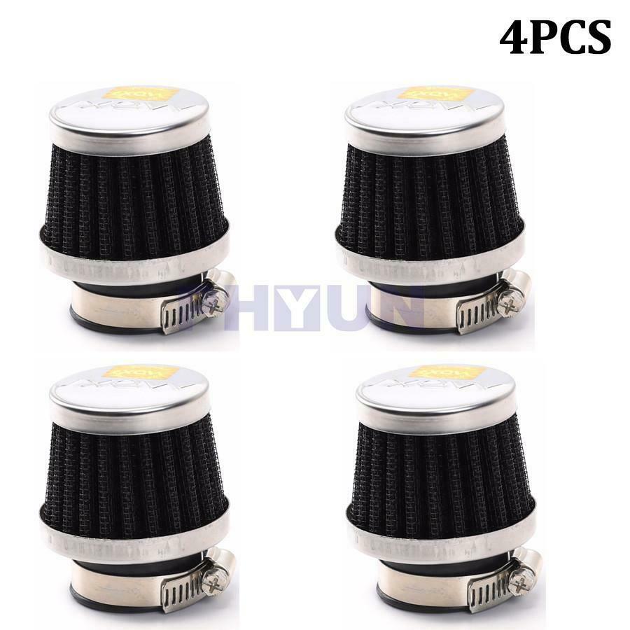 4pcs 28mm Inlet Motorcycle Air Fliter For ATV Quad Pit Dirt bike Go Kart Buggy