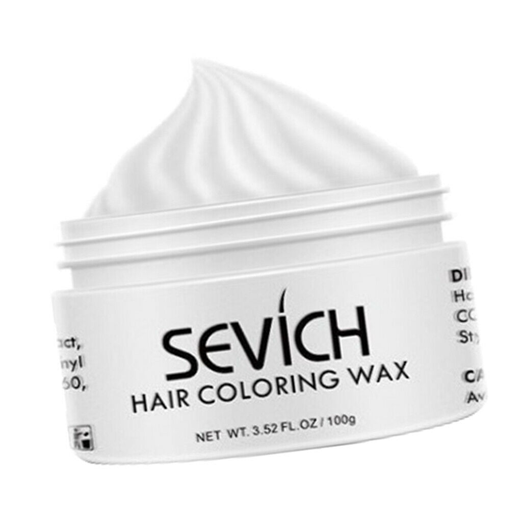 Hair Color Wax Temporary Dye Salon DIY Molding Coloring Wax Mud White