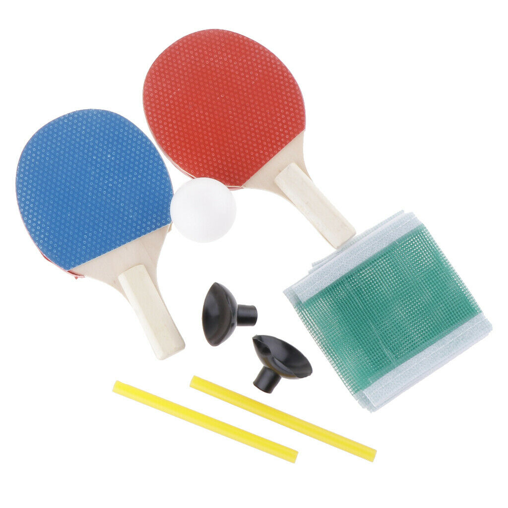 Mini Mini Table Tennis Racket Ball Net Set Pingpong Indoor Equip Trainer