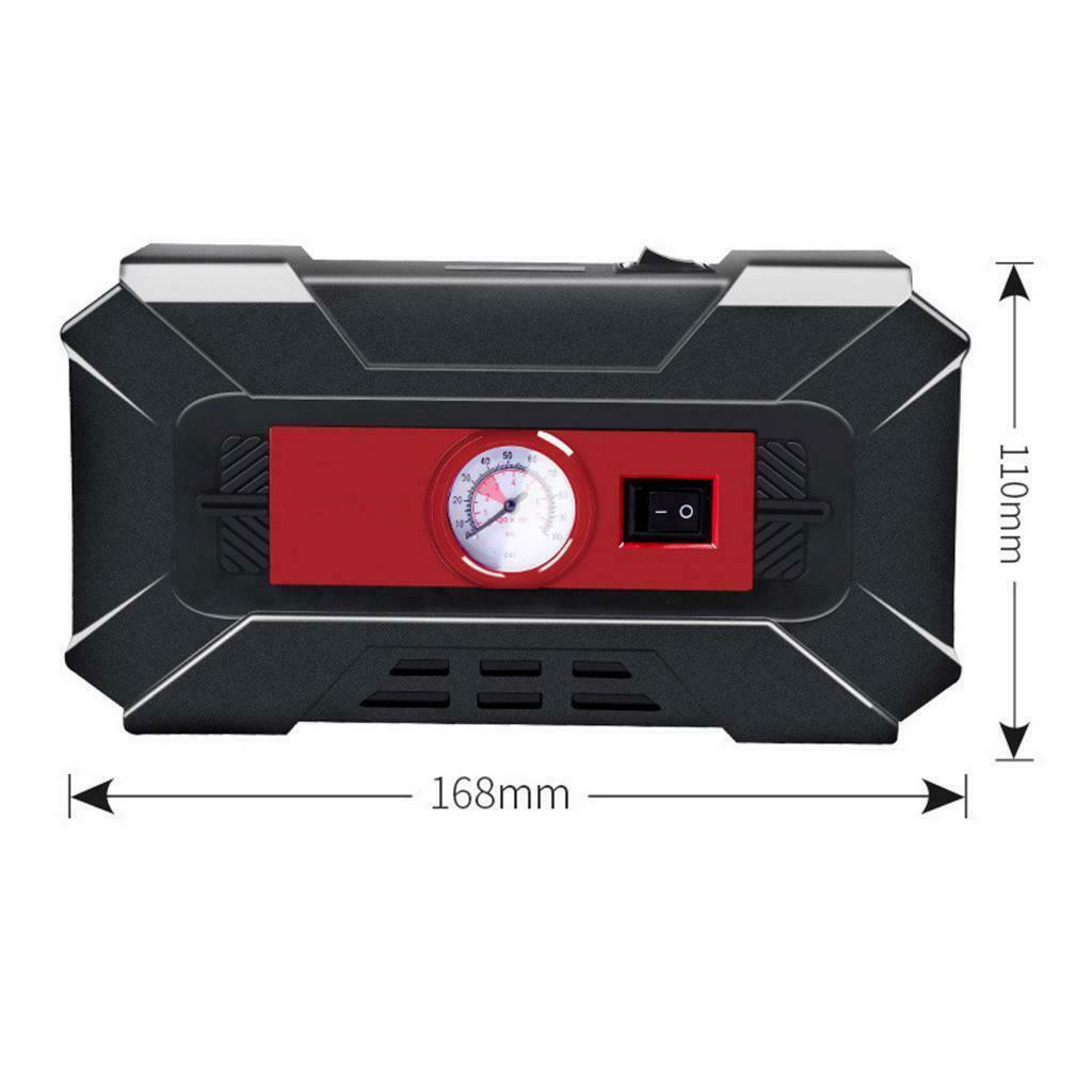 Tire Inflator Car Air Pump Compressor with Meter Guague Fast Charge 70L/min.