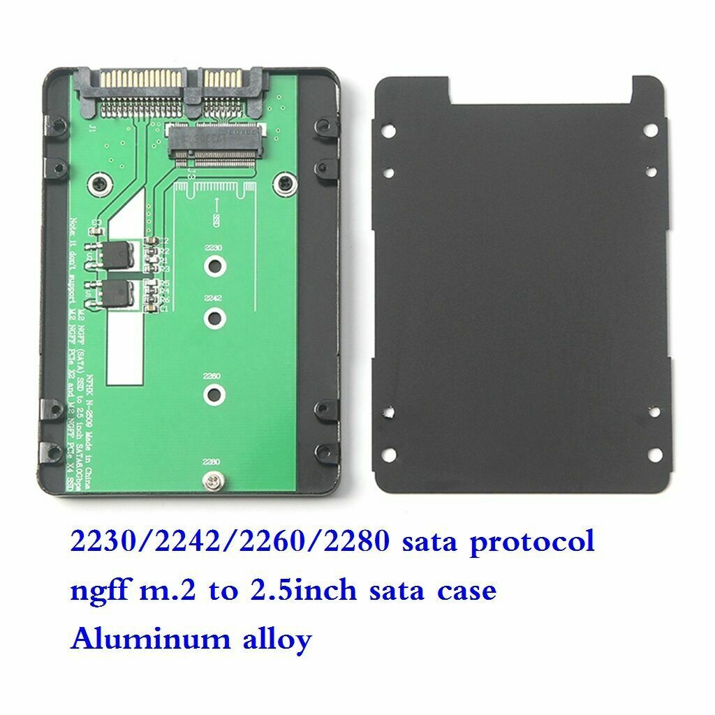 sata protocol ngff m.2 to 2.5 inch sata interface 7mm aluminum alloy hdd case