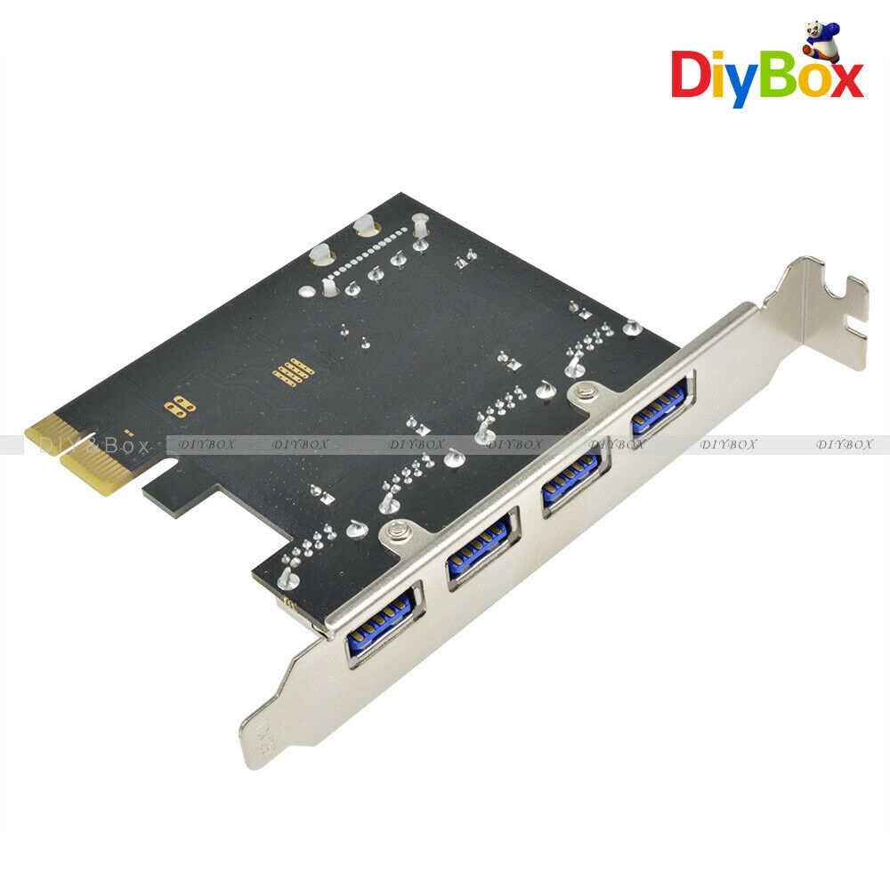 4 Port USB 3.0 PCI Express Card PC Karte Computer Controller Hub PCIe Adapter