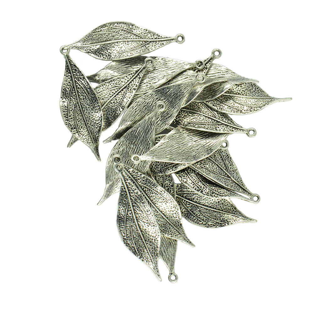 20 Pieces of Novelty Natural Exquisite Leaf Shaped DIY Jewelry Supplies