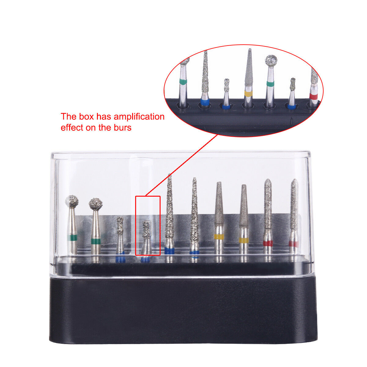 100 X AZDENT Dental Diamond Burs Set FG-110 Preparation Repair Kit for Handpiece