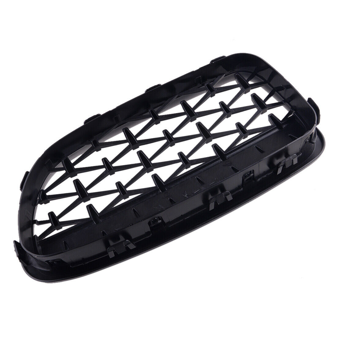 2Pcs Black Front Diamond Kidney Grills Grilles Fit For BMW 5 F10 F11 New