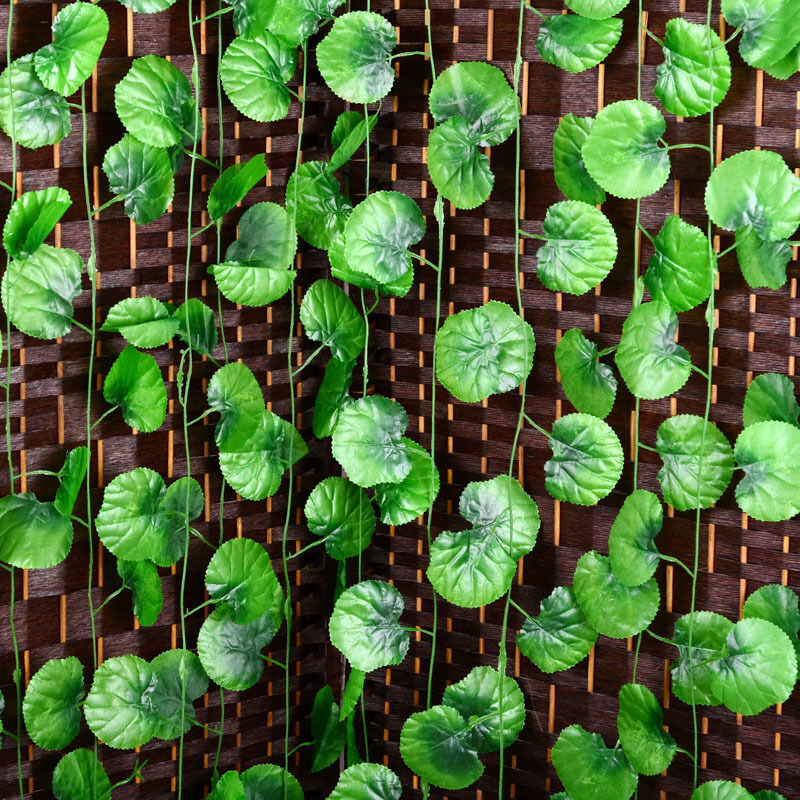 Artificial Plastic Begonia Leaf Garland Plants Vine Foliage Flower Home Decor.DD