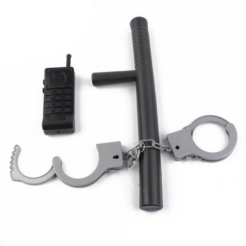 Dress Up Police Toys Pretend Policeman Accessories Kits for Kids Police Officer