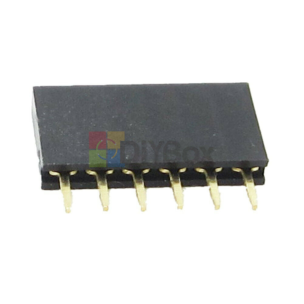 100Pcs 6Pin Single Row 2.54MM Header Socket Connector Pitch DIP-6  AC550V