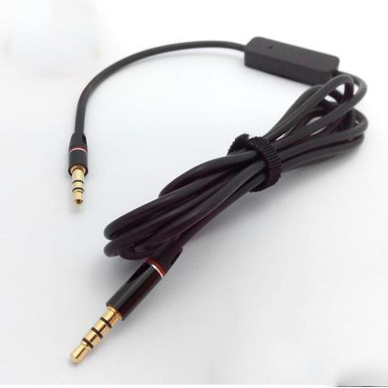 3.5mm 1/8"Audio Cable Lead Car Aux Cord w MIC For Soul SL300 GG HD Headphone gm