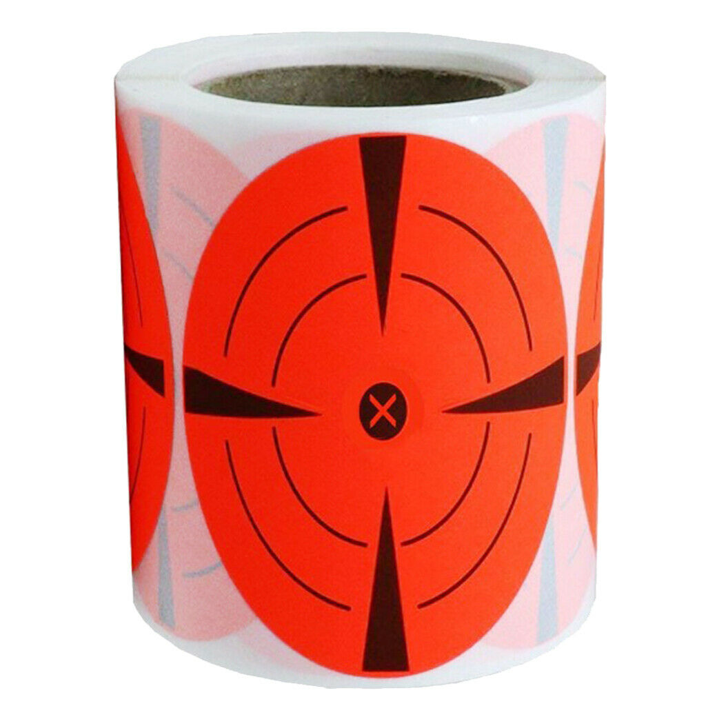 125 Shooting Targets Gun Range Pasters 3inch Circle Adhesive Stickers red