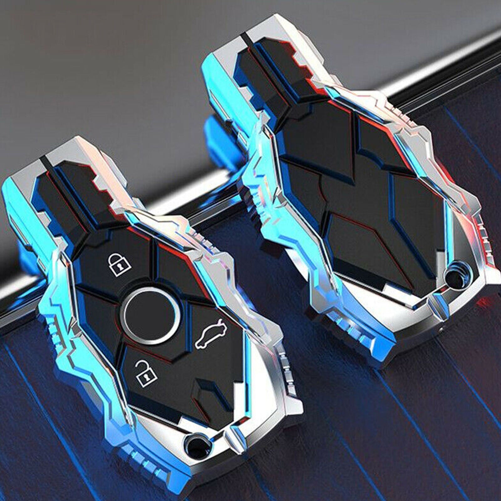 For Mercedes Benz Alloy Styling Key Fob Cover Case Holder Skin Car Accessories
