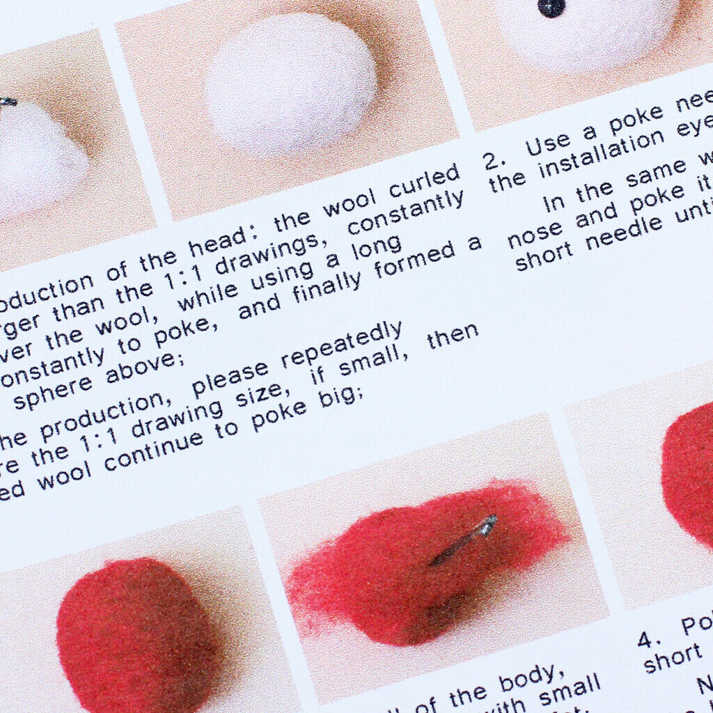 2 Pack Needle Felting Kits with Basic Tools Roving Needlework Home Decor