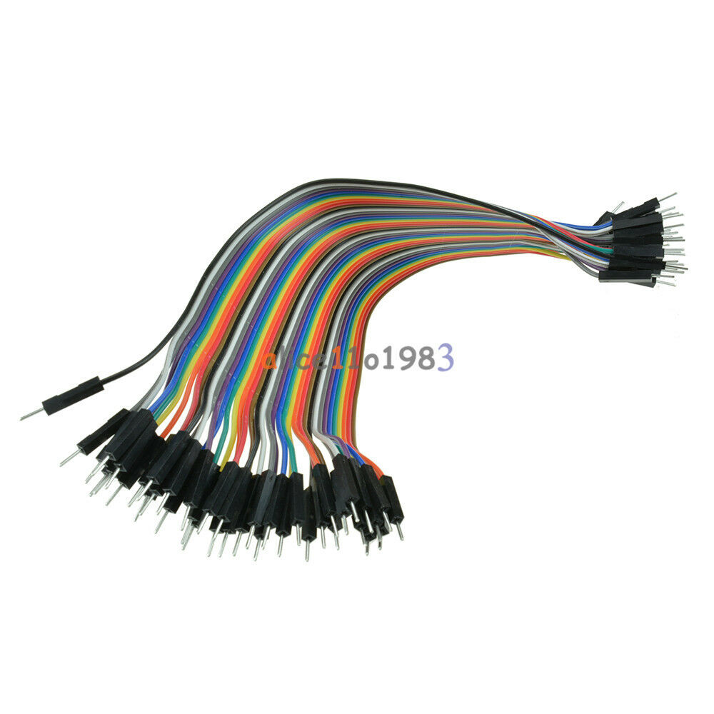 5 x 40PCS Dupont wire jumper cables 20cm 2.54MM male to male 1P-1P For Arduino