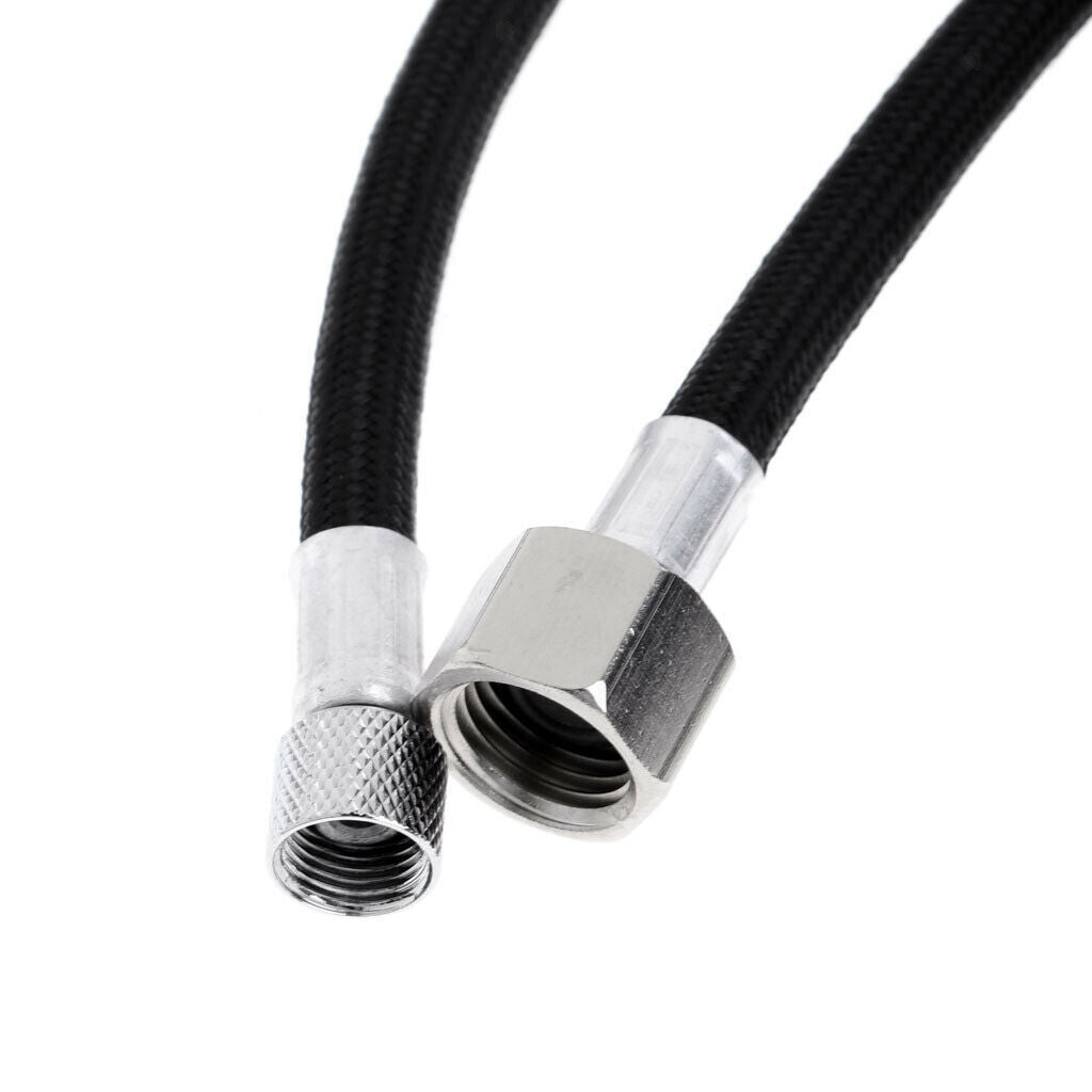 Black Nylon Braided Airbrush Air Hose Adapter Fitting Coupling 1/8" & 1/4"
