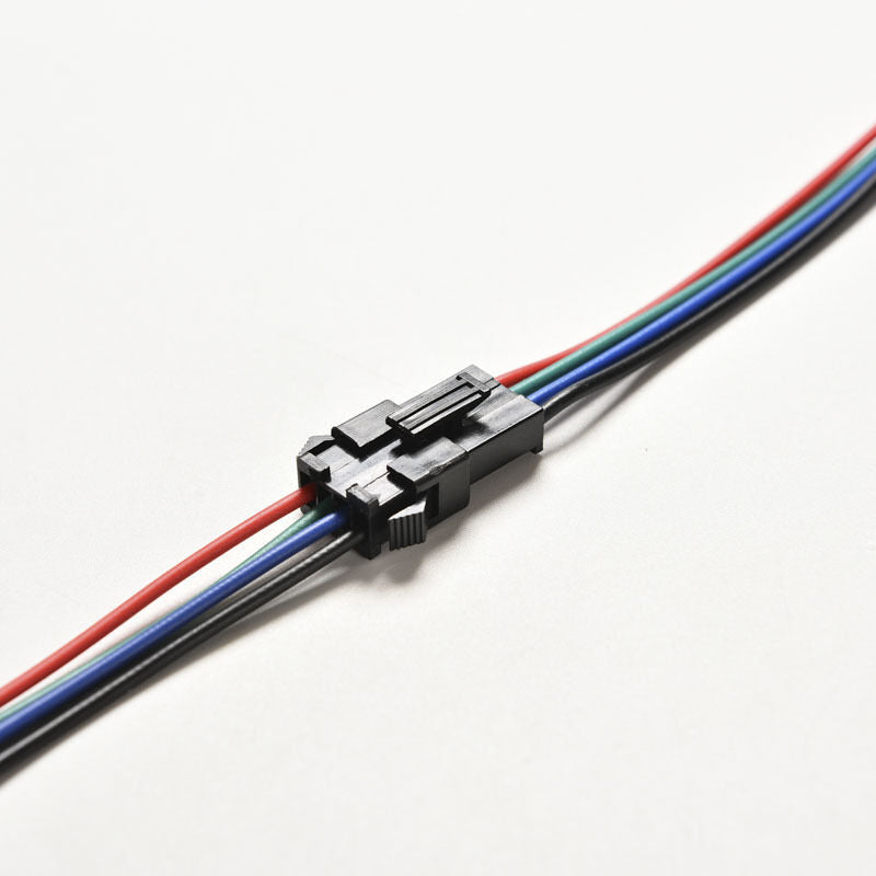 20pcs Male&Female 4 Pin Connector with wire for 5050/3528 RGB Led Driver/StripDD