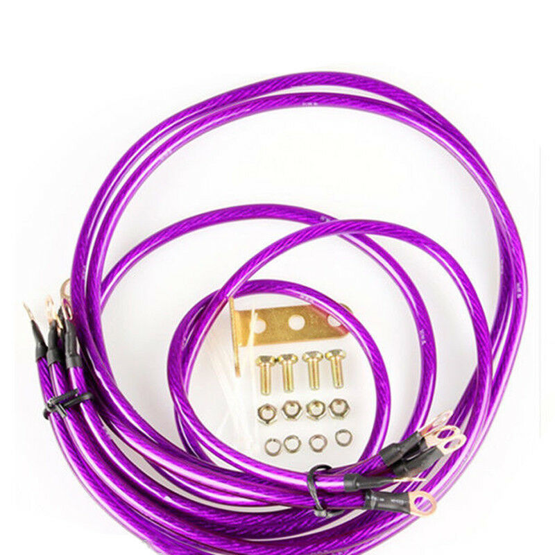 Universal Autos 5-Point Performance Car Grounding Wire Ground Cable System Kit