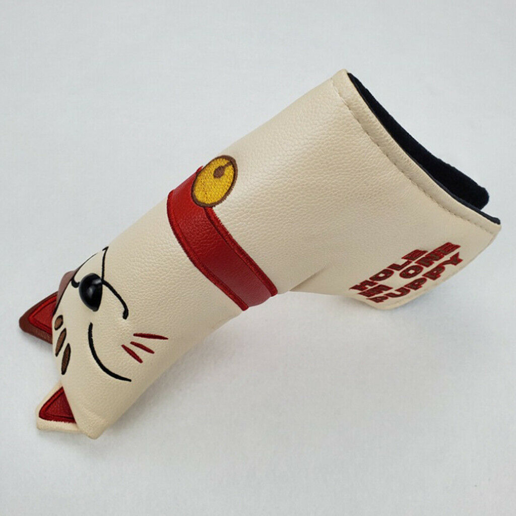 Magnetic Golf Putter Head Cover Waterproof PU Blades Headcover Protector Guard
