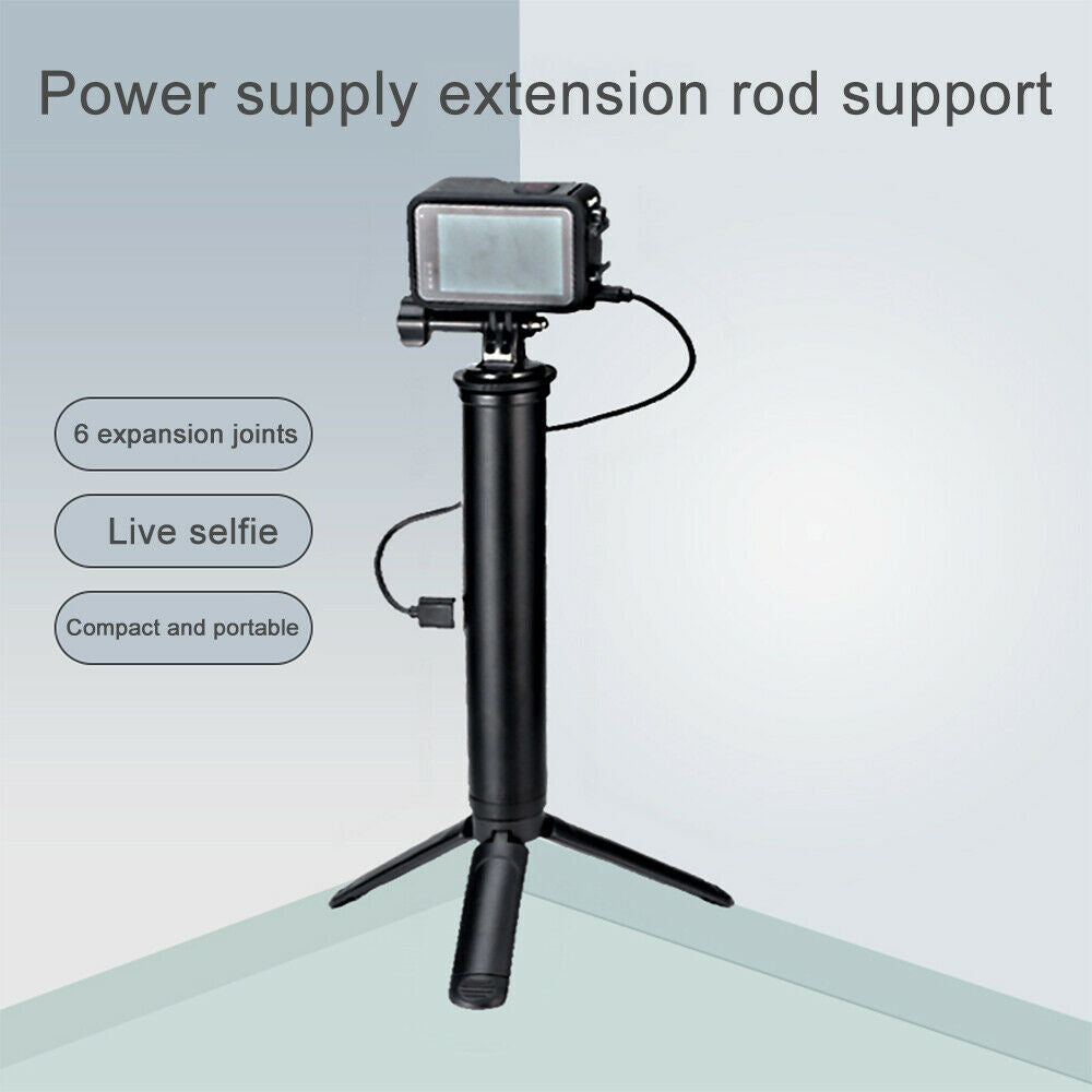 Portable Charging Stand Holder Mobile Phone Fill Light Extendable  Pole Bracket