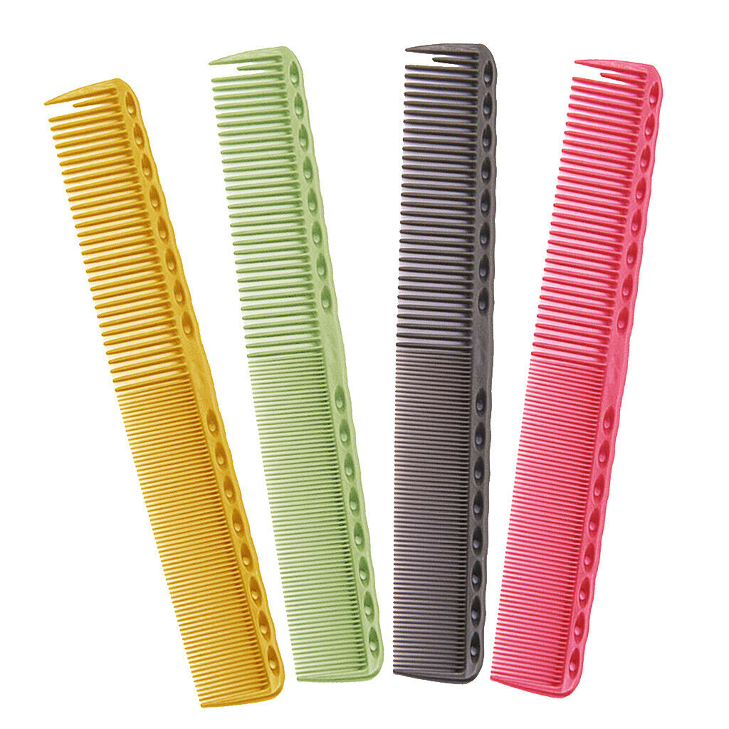 4pcs Professional Fine Tooth Hair Styling Cutting Dyeing Coloring Comb