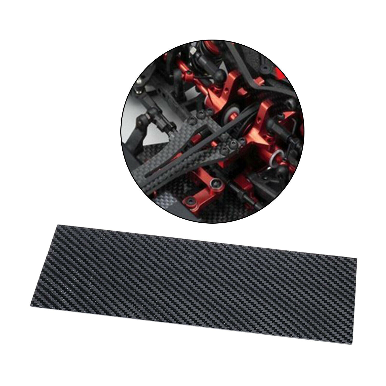 2X 125mm X 75mm Straight Weave Carbon Fiber Panel Sheet for Frames 125x75x3mm