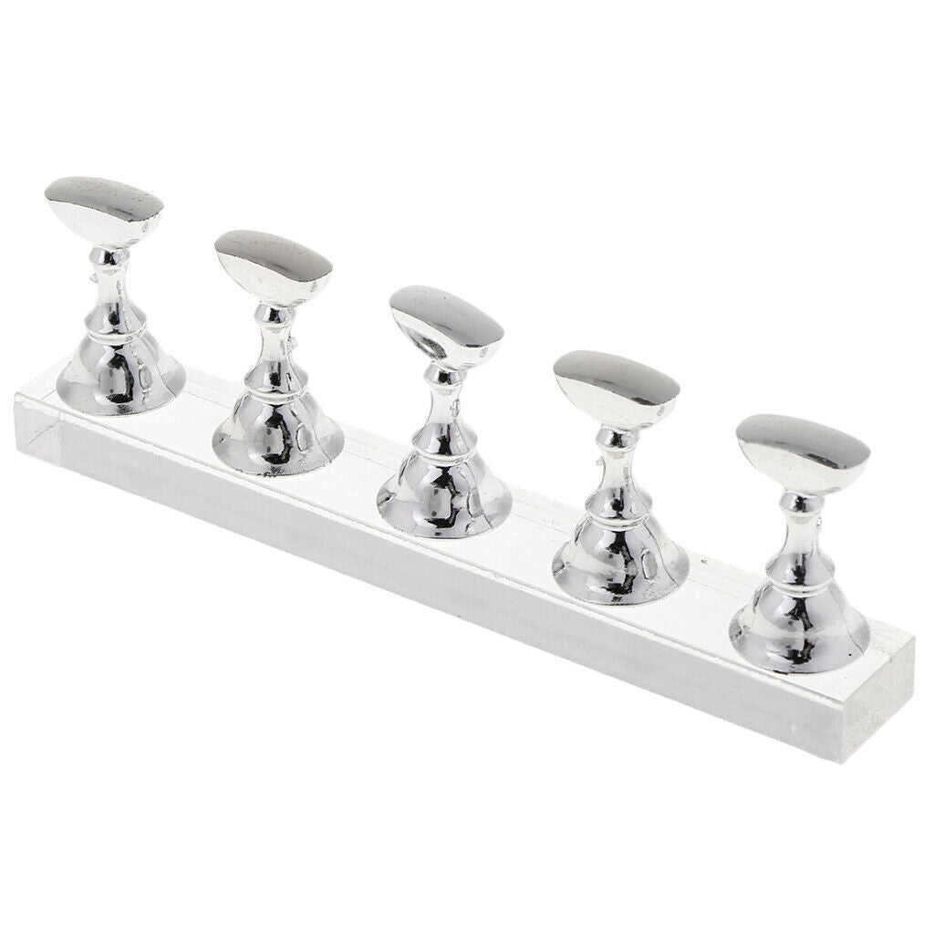 Acrylic Magnetic Nail Tips Practice Display Stands Holders Home Chessboard