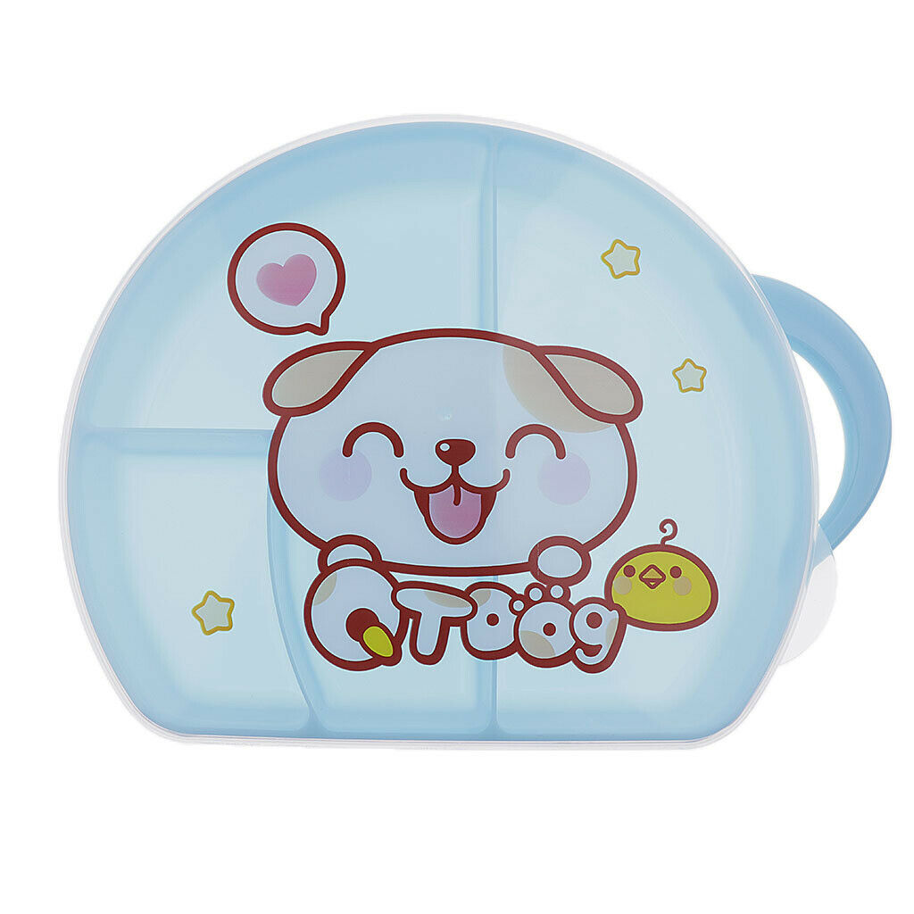 Meal Prep Containers 4 Compartment Food Storage Containers For Baby Kids - Blue,