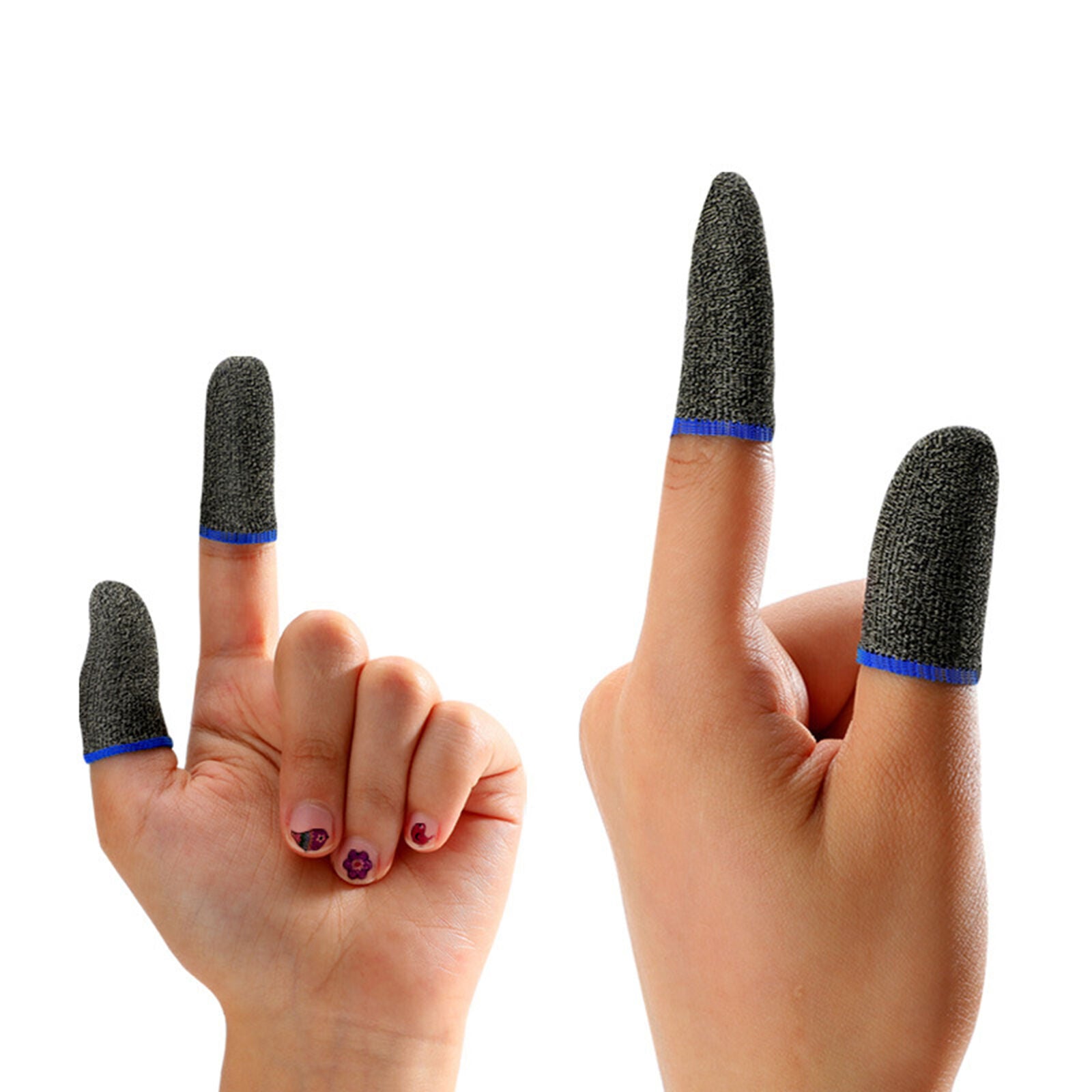 2× Finger Cover Game Controller for PUBG Sweat Proof Non-Scratch Sensitive Tou