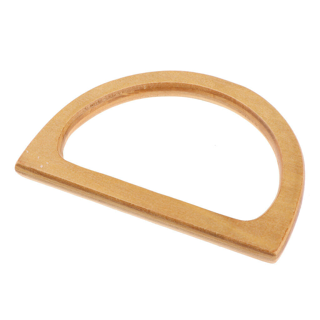 2x Fashion Solid Wood Bag Handle Replacement Handbag Frame Purse Bag Making
