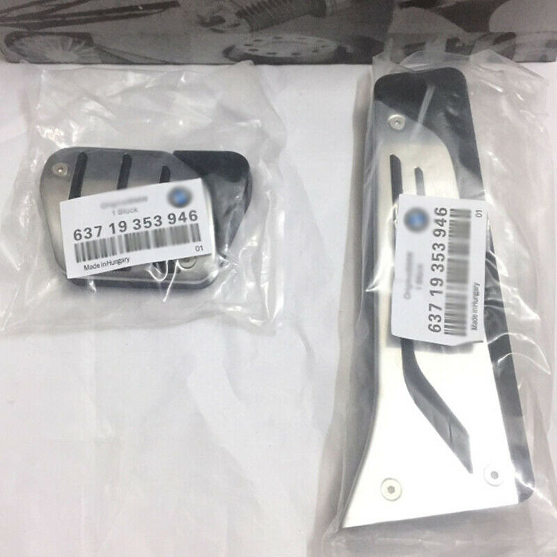 For BMW F10 X1 F30 F35 F20 Footrest Fuel Brake AT Pedals Plate No Drilling Kit
