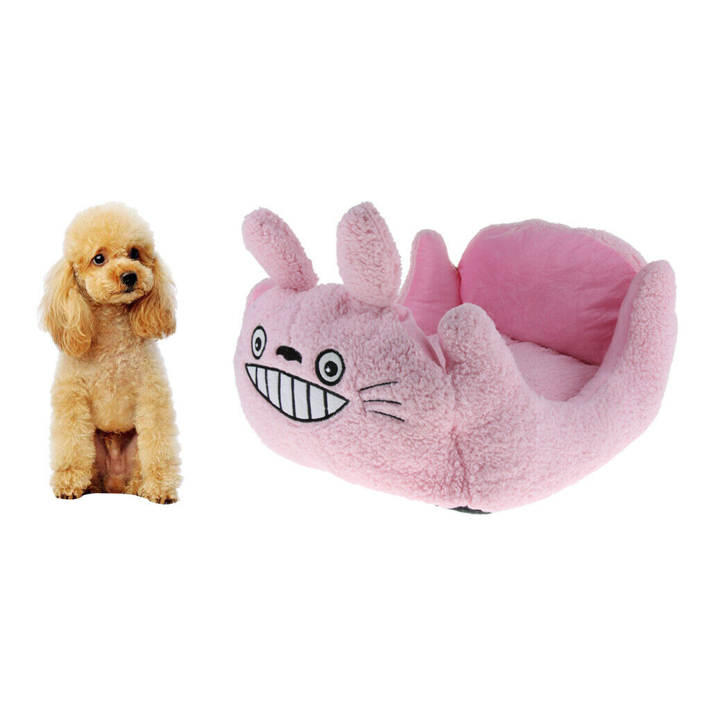 Cartoon Shape Dog Nest Pet Kennel Supplies Super-soft Cat Bed Dog House Pink
