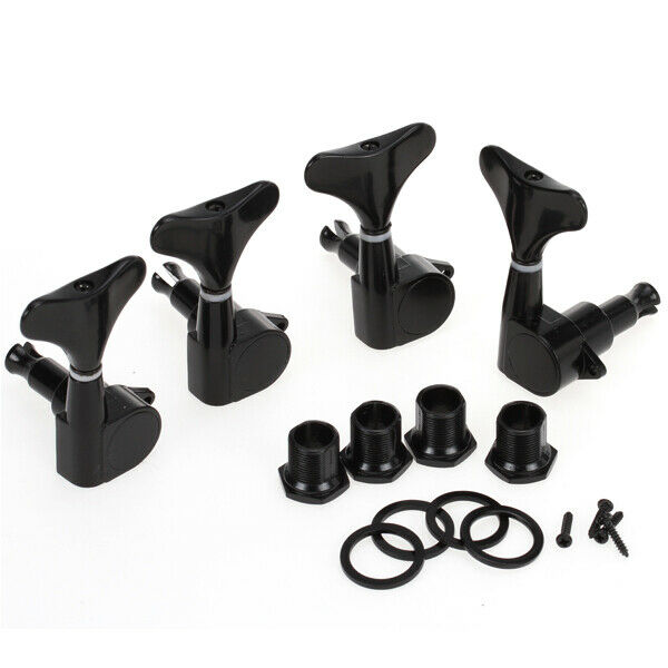 4R black zinc alloy bass guitar machine heads machine heads tuning pegs