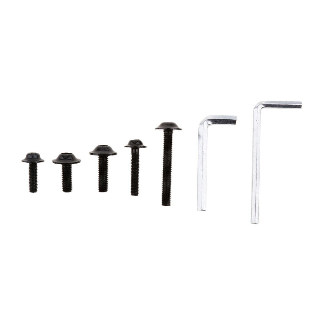 251x fairing screws, bike fairing screw caps -Black