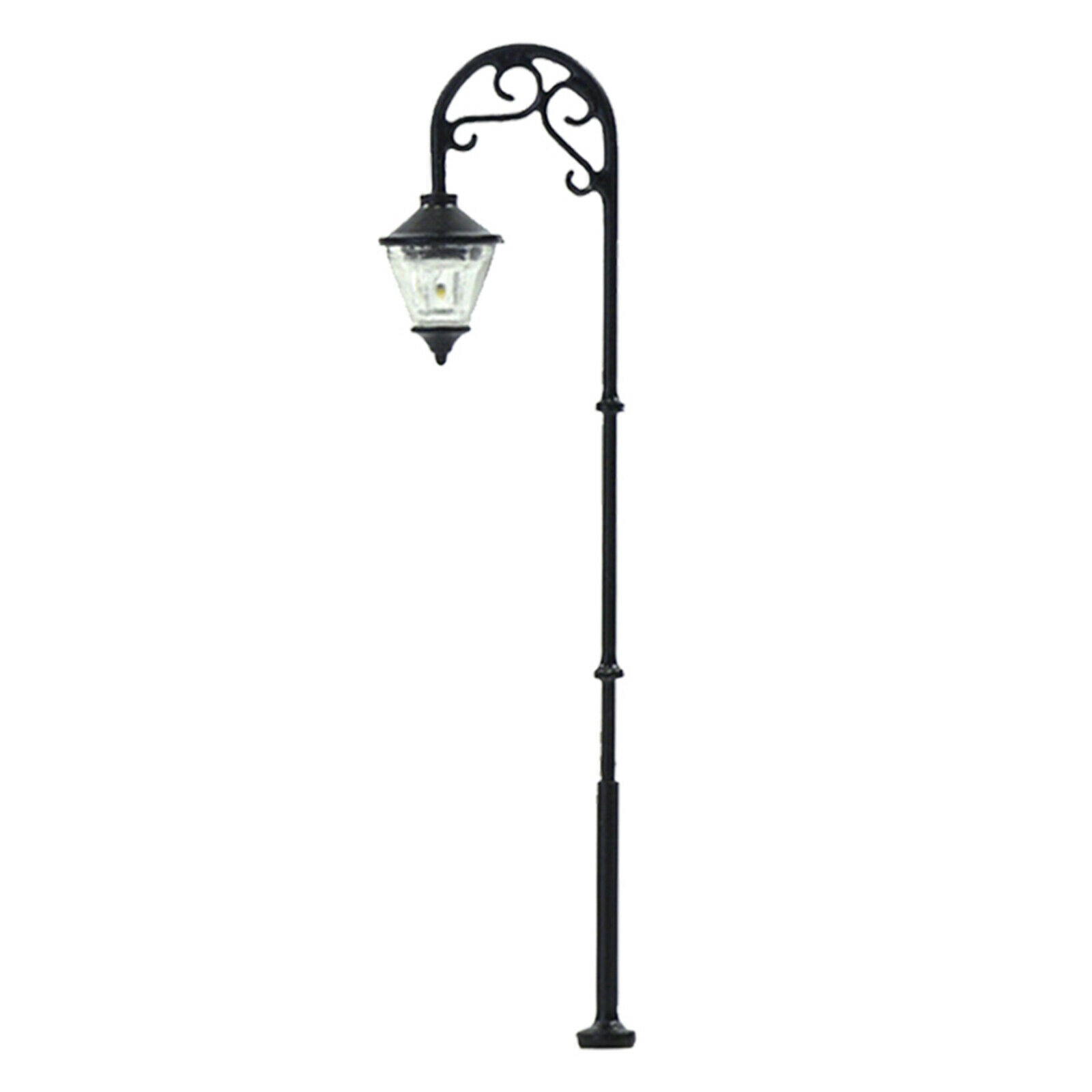 5pcs 1/87 HO Scale Mini Garden Railway Train 3V Lamppost Lights Accessory