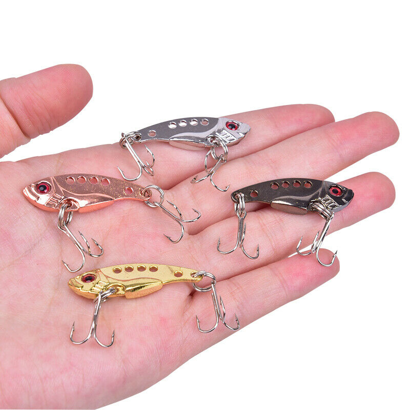 4pcs/lot Metal Fishing Lure VIB 3.5cm/3.5g Bass Artificial Hard Bait Cicada L.DD