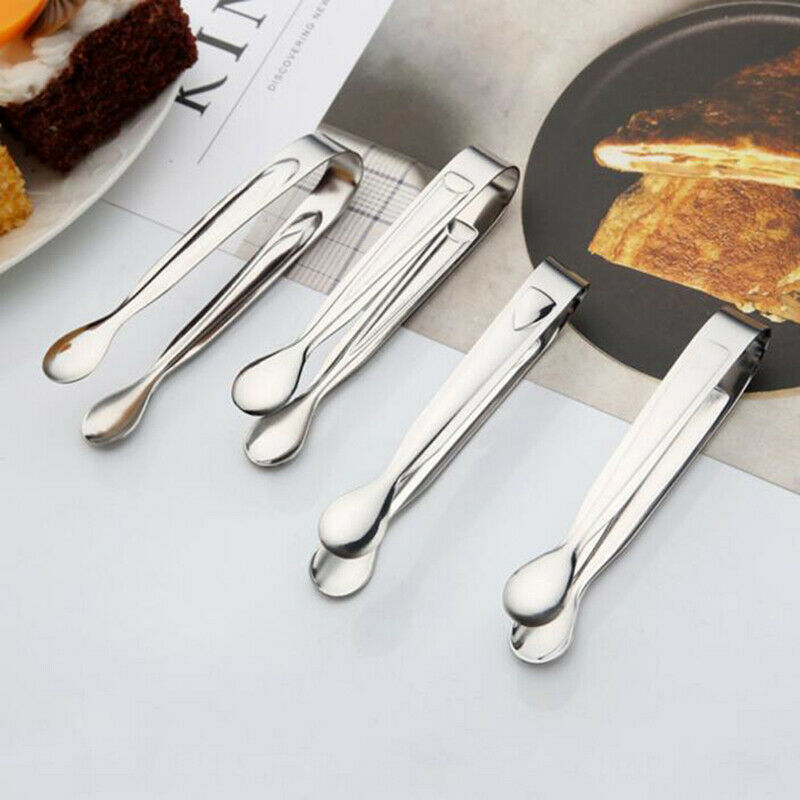 1Pc Stainless Steel Sugar Clamp Tongs Clip Ice Cube Coffee Buffet Kitchen T N Rf