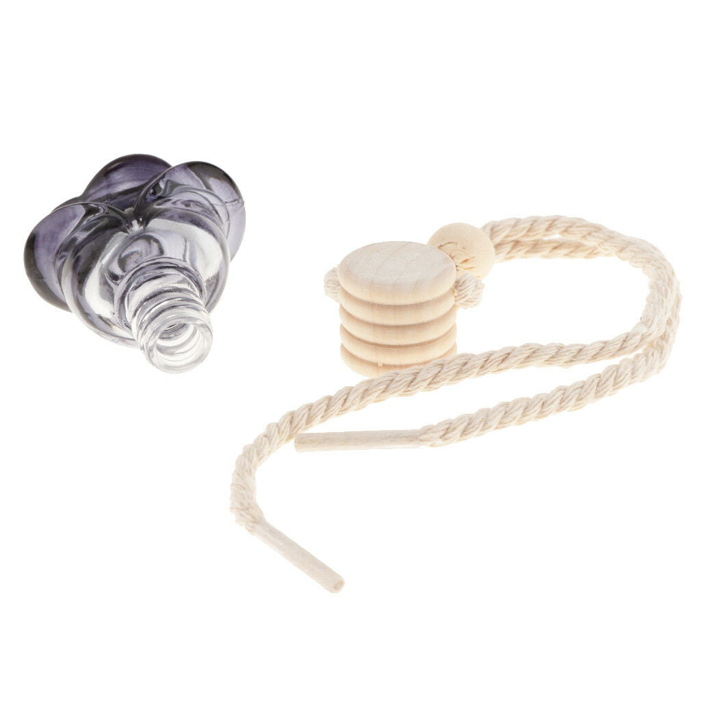 30x Empty Car Perfume Diffuser Bottle Car Hanging Pendant Home Decor Flower
