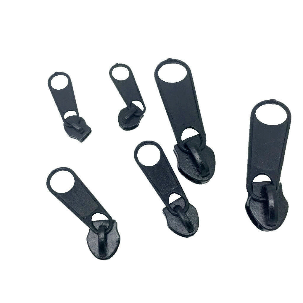 6pcs Fix Zipper Puller Zip Slider Repair Removable Rescue Replacement Head