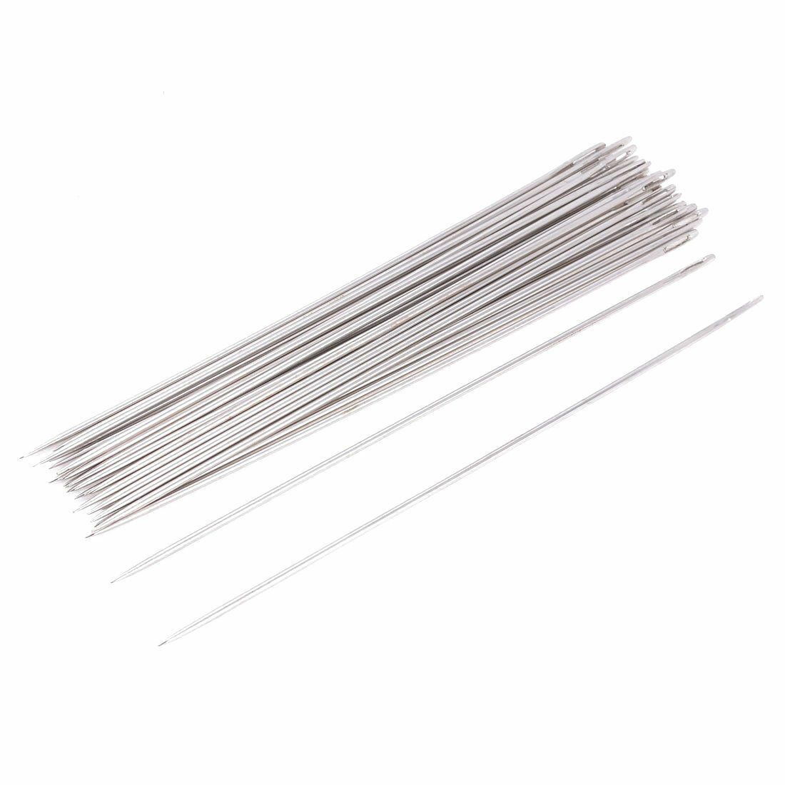 25 Pcs 1.6mm Dia Metal Quilting Tailor Sewing Needles 15cm Long AD