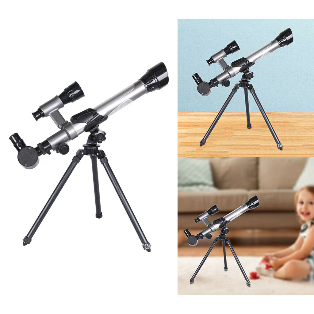 Children Astronomy Reflector Telescope w/ Tripod Compact Gift for Kids