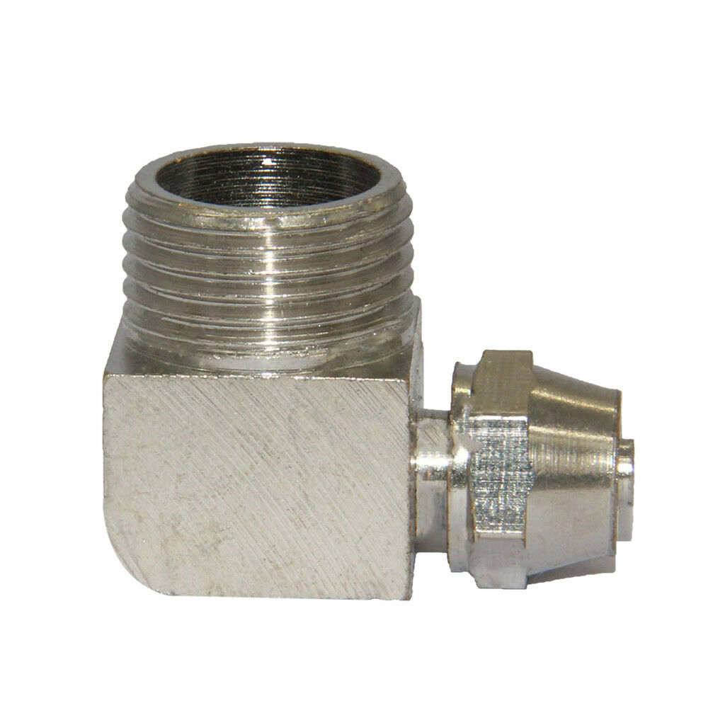 3/8''6mm Brass Barbed Hose Tube Right Angle Joint Fittings Pipe Connector
