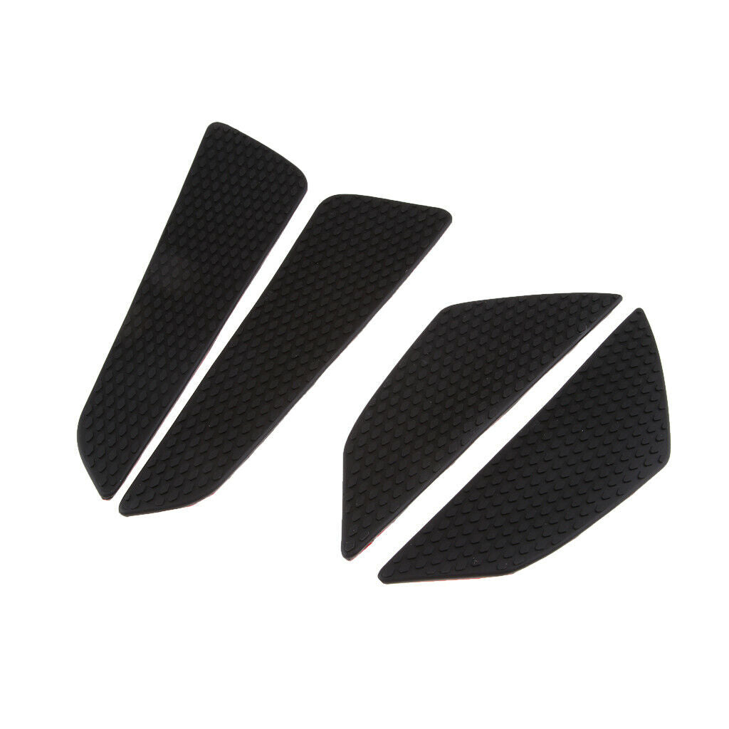 1 Set Black Rubber Fuel Tanks Traction Pads For Suzuki GSXR/GSR 600/750/1000