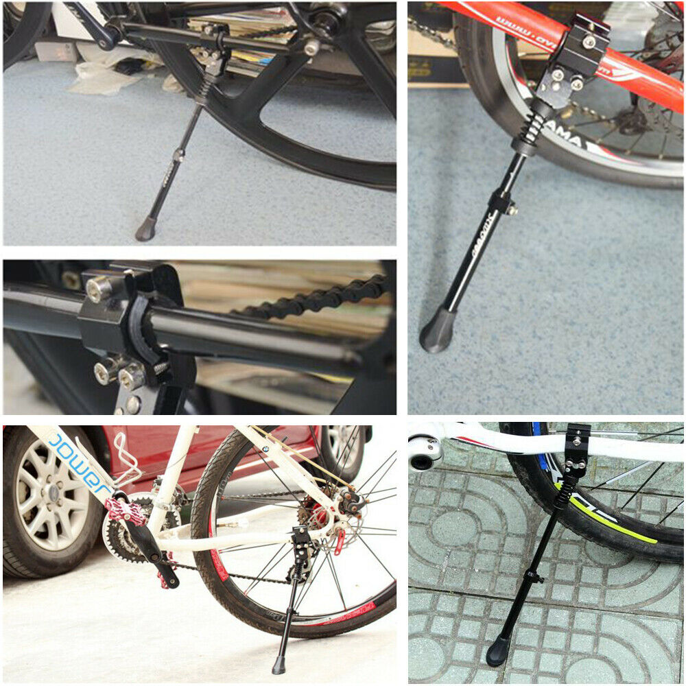Heavy Duty Adjustable Mountain Bike Bicycle Cycle Prop Side Rear Kick Stand L/P