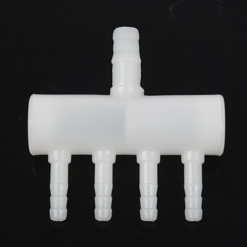 Plastic 4 Way Aquarium Oxygen Tube Fitting Splitter Manifold Tap Valve E4X2